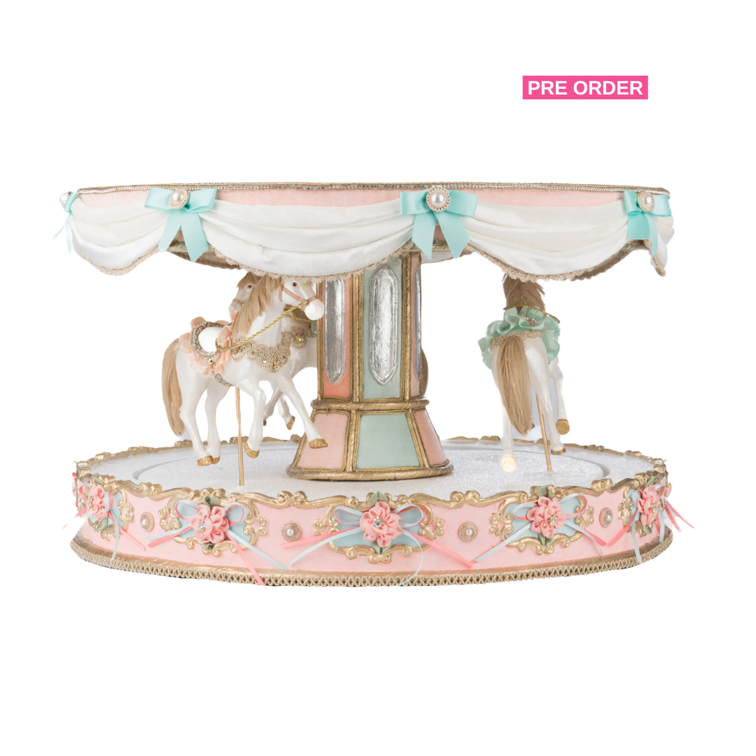 Katherine's Collection Christmas Joyeux Noel Carousel Server Katherine's Collection Cupcake Server