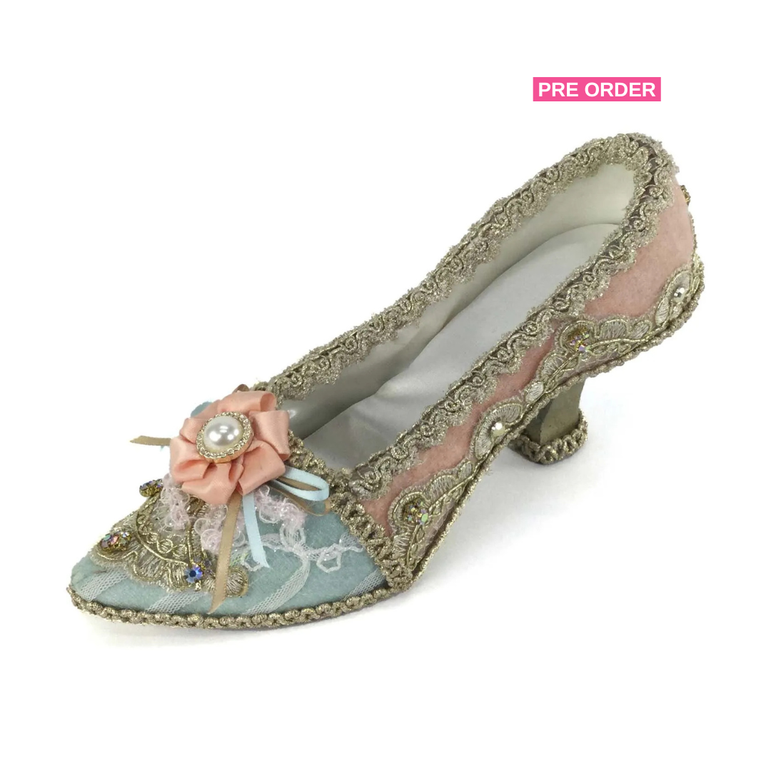 Katherine's Collection Christmas Joyeux Noel Fancy Tabletop Shoe Katherine's Collection French Victorian Shoe