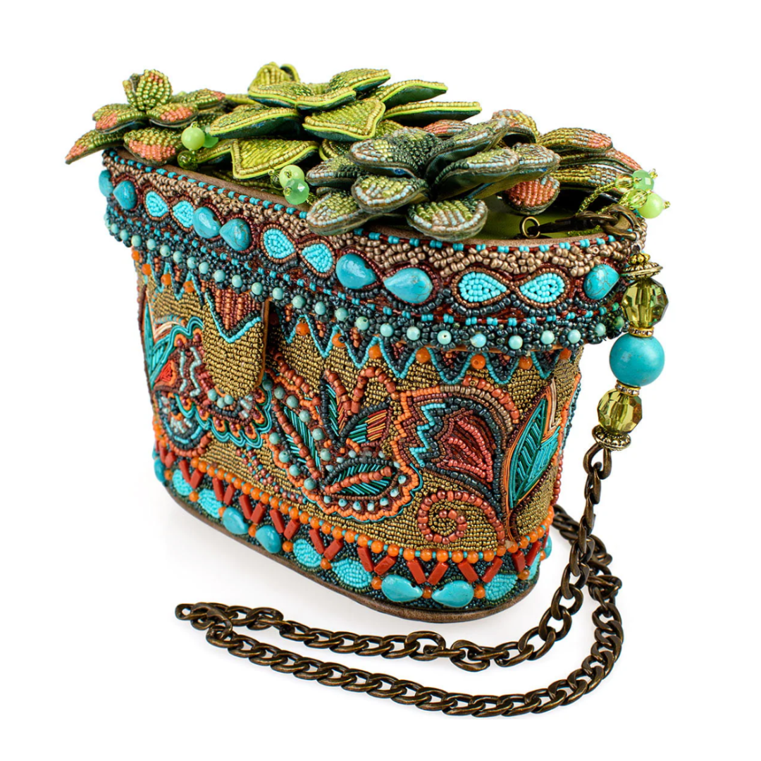 Mary Frances Succulent Crossbody Handbag Mary Frances Succulent Beaded Handbag