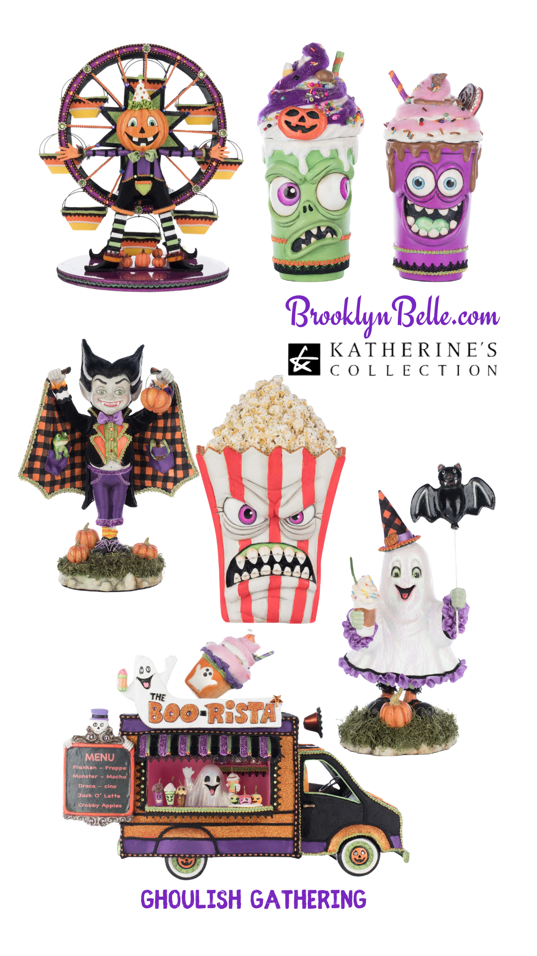 Katherine's Collection The Ghoulish Gatherings Express Katherine's Collection Halloween Train Candy Bowls