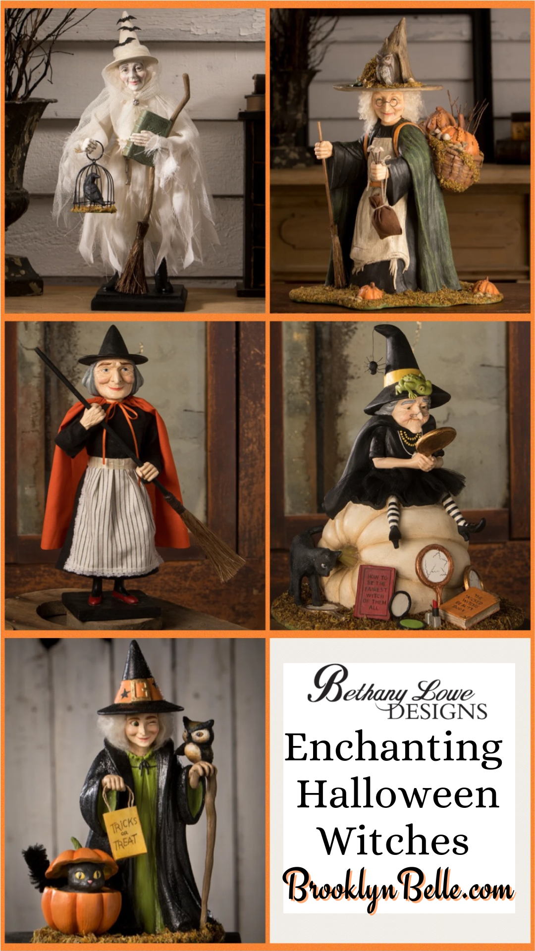 Bethany Lowe Woodsy Wrenna Witch Figure Bethany Lowe Halloween Witch Decoration