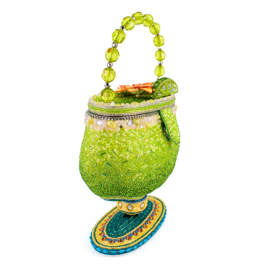 Mary Frances Salty Top Handle Bag Mary Frances Margarita Beaded Handbag