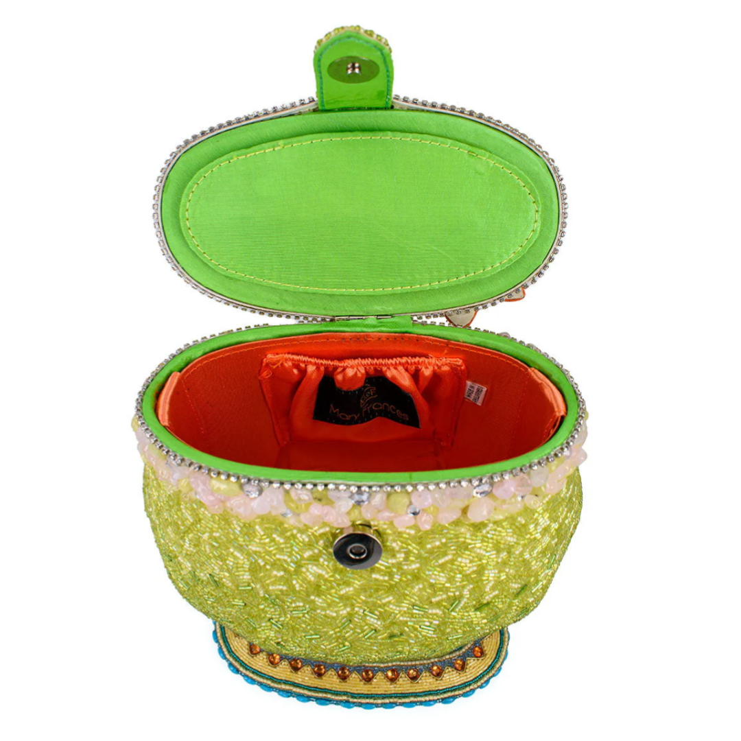 Mary Frances Salty Top Handle Bag Mary Frances Margarita Beaded Handbag