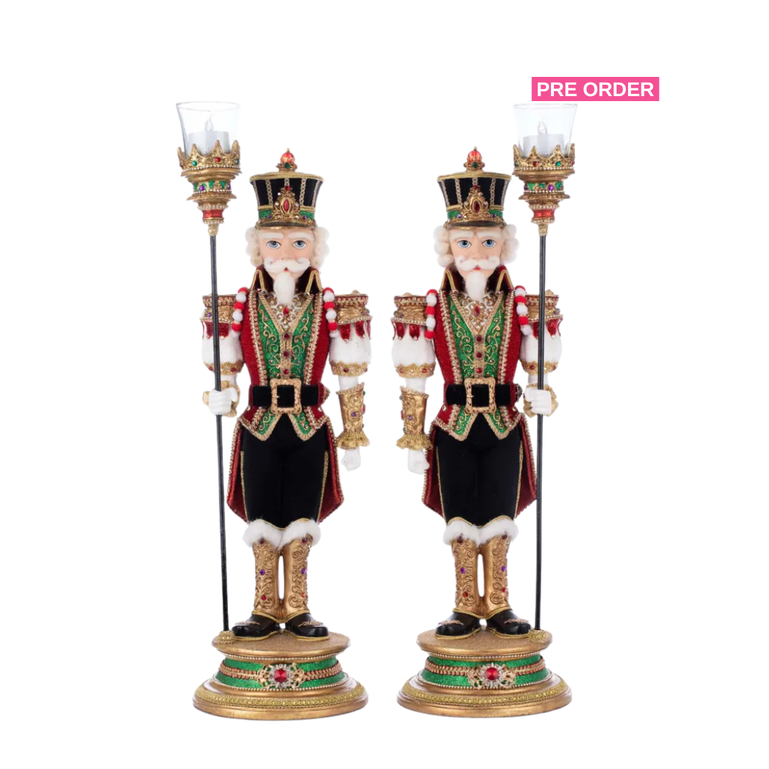 Katherine's Collection Royal Christmas Ball Nutcracker Set of 2 Votive Katherine's Collection Nutcrackers