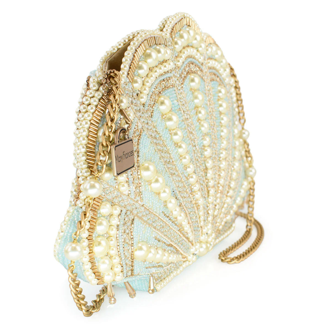 Mary Frances Seaside Luxury Crossbody Handbag Mary Frances Seashell Beaded Handbag