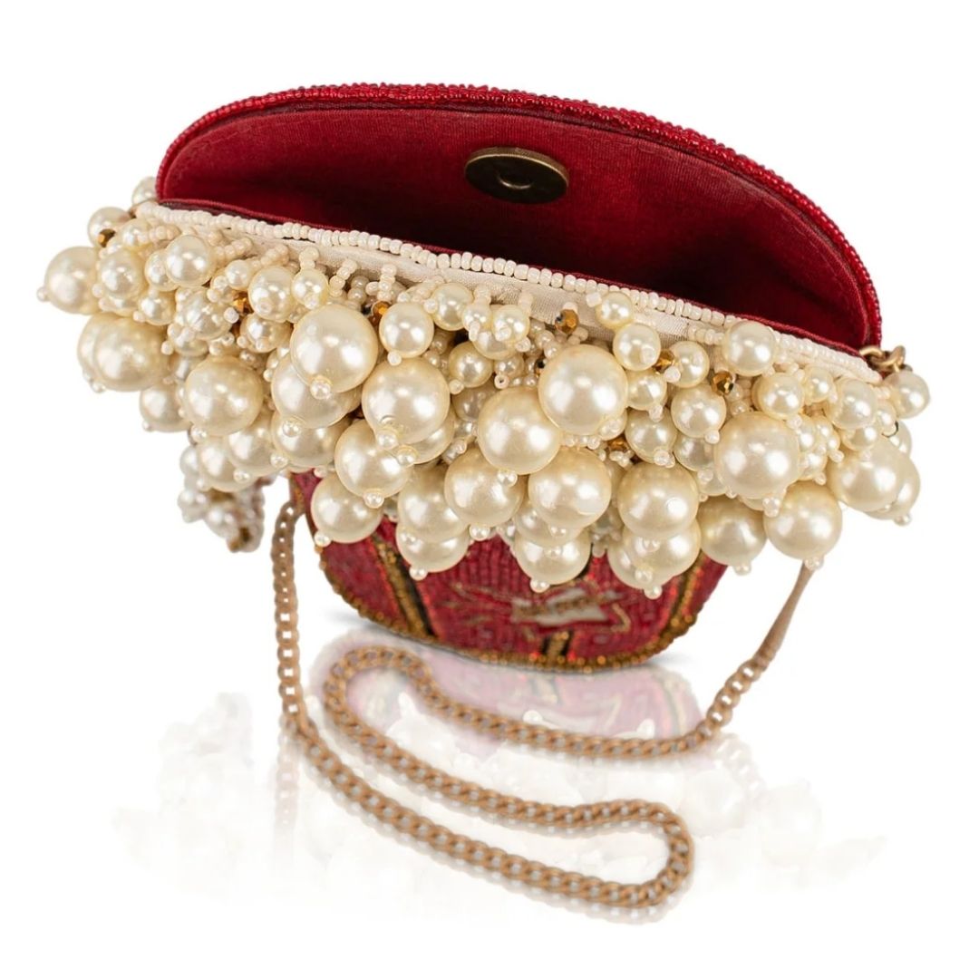 Mary Frances Movie Night Crossbody Handbag Mary Frances Popcorn Handbag