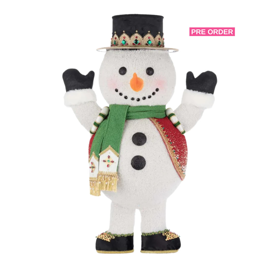 Katherine's Collection Royal Christmas Ball Snowman Candy Container Katherine's Collection Snowman Decoration