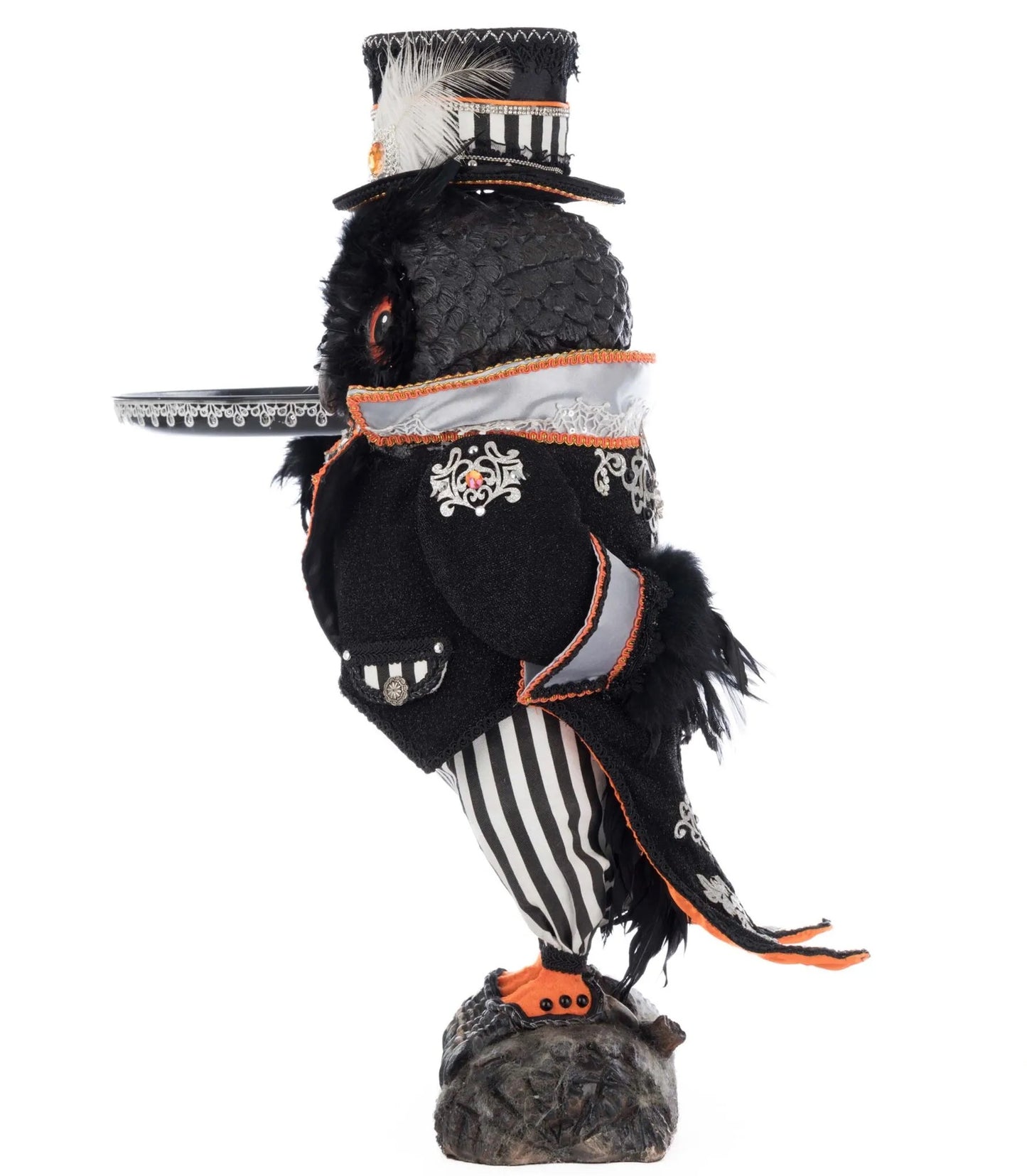 Katherine's Collection Oscar Macabre Owl Server Katherine's Collection Halloween Owl Server
