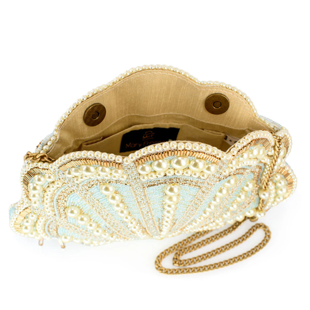 Mary Frances Seaside Luxury Crossbody Handbag Mary Frances Seashell Beaded Handbag