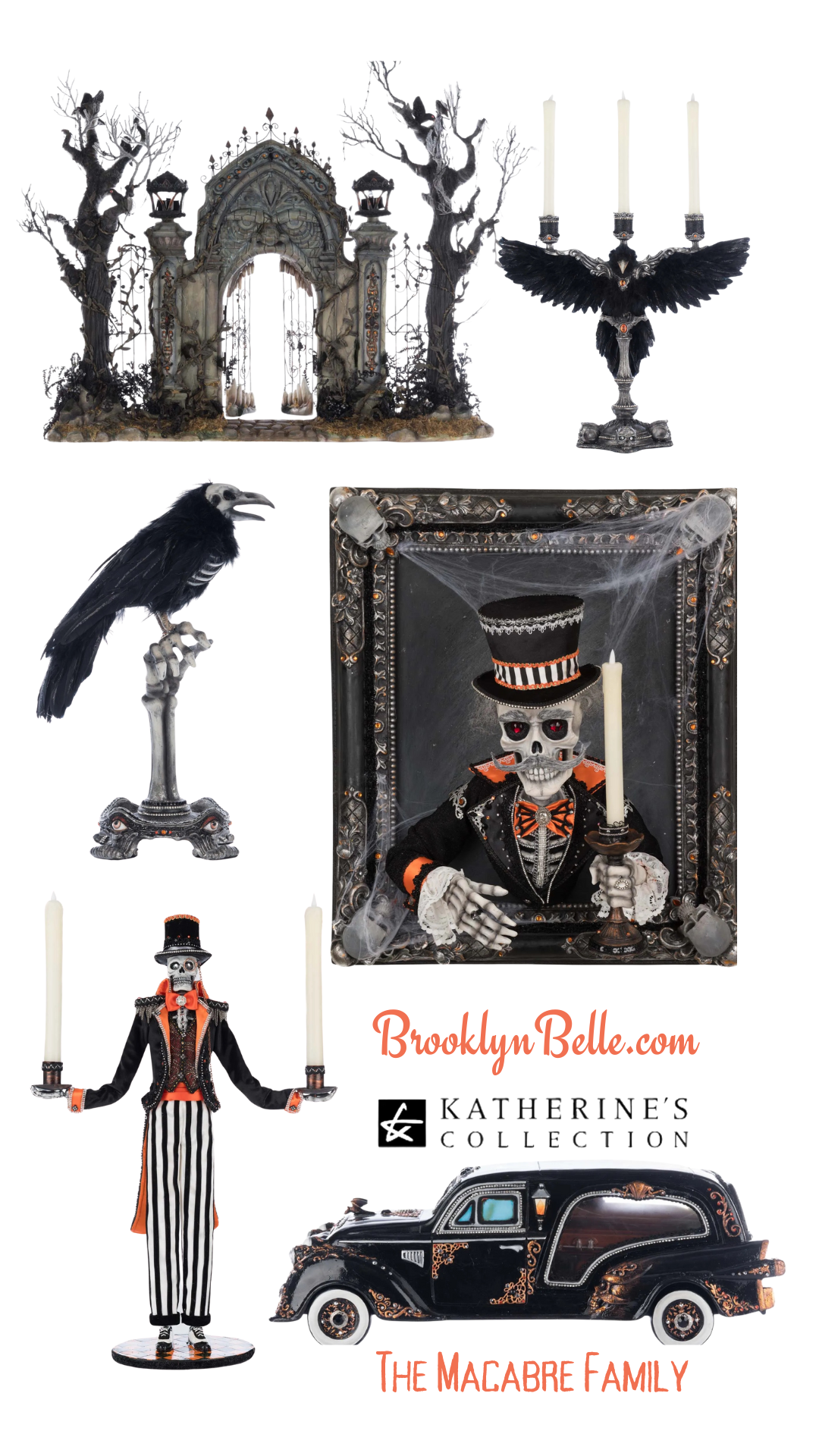 Katherine's Collection Shallow Grave Fishbowl Katherine's Collection Halloween Skeleton Fish In Bowl