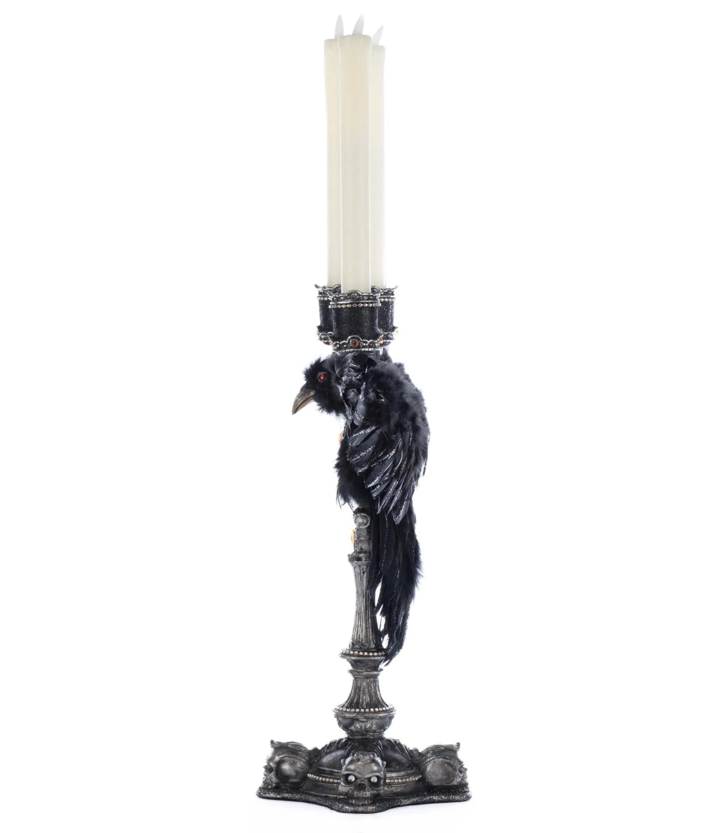 Katherine's Collection Macabre Crow Candelabra Katherine's Collection Halloween Crow Candelabra