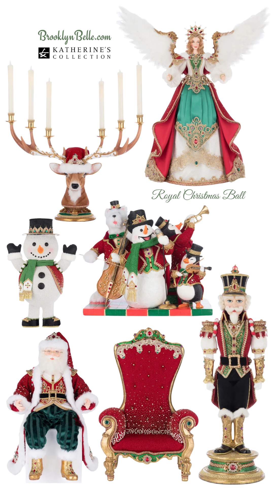 Katherine's Collection Royal Christmas Ball Nutcracker Set of 2 Votive Katherine's Collection Nutcrackers