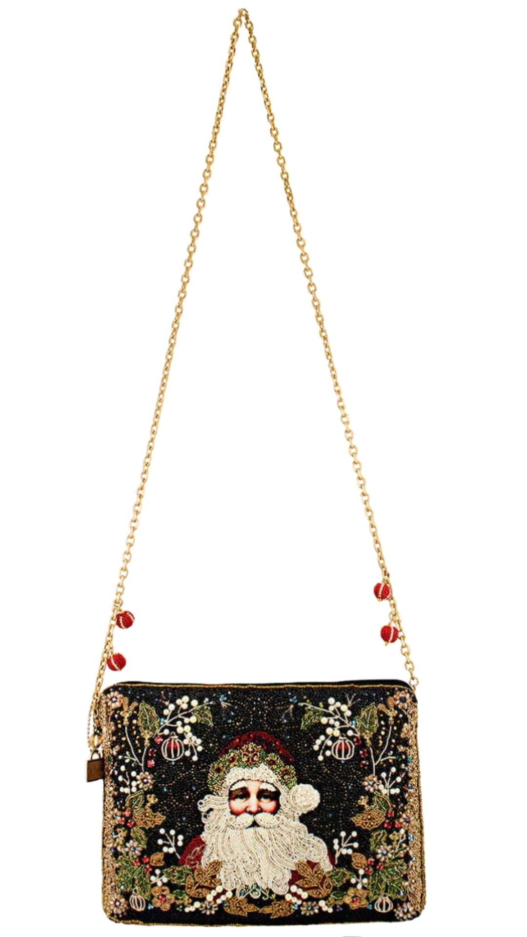 Mary Frances Christmas Holiday Magic Shoulder Bag Mary Frances Santa Handbag