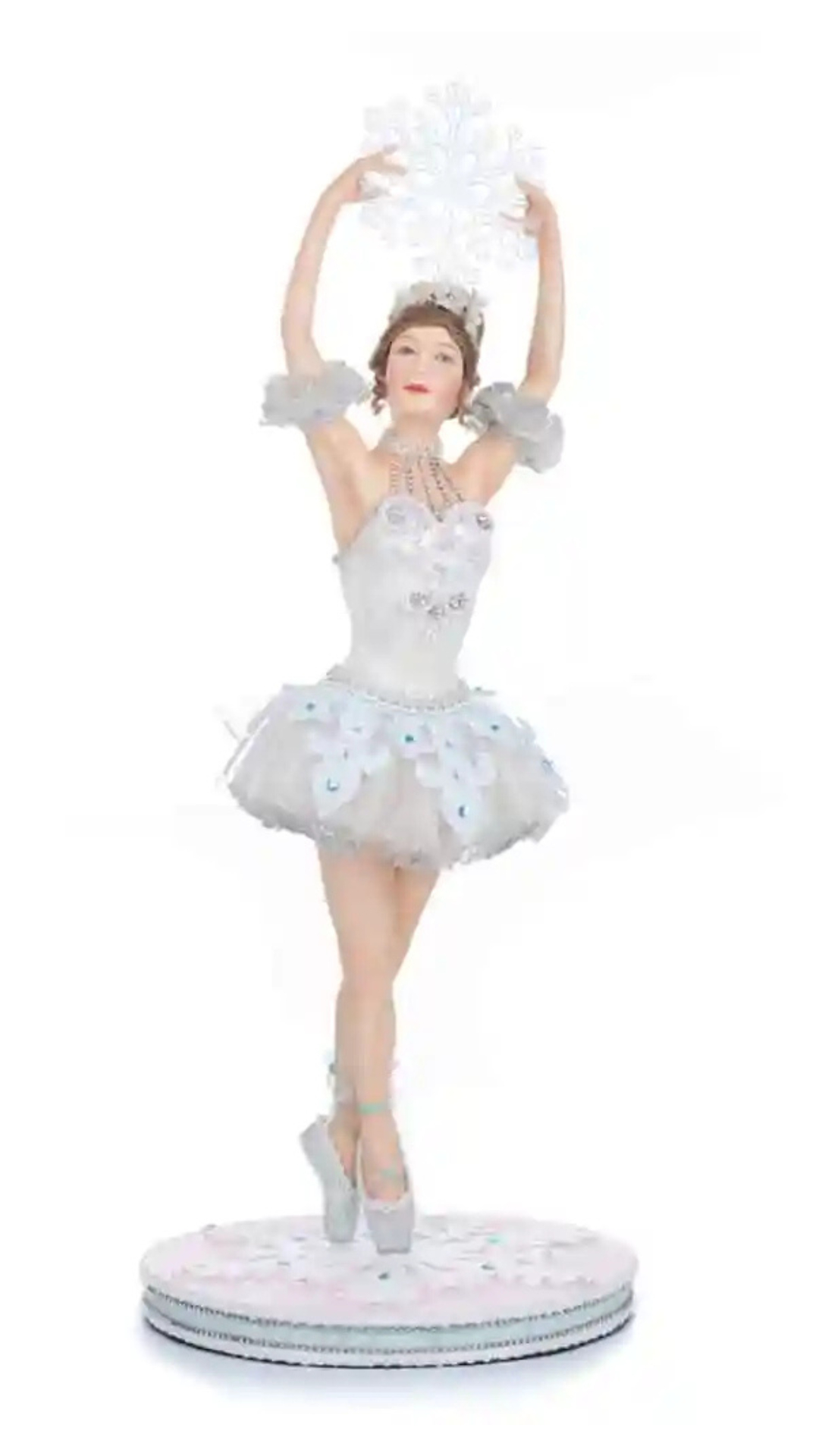 Katherine's Collection Frost and Tenderness Ballerina Figure Christmas Ballerina Decor