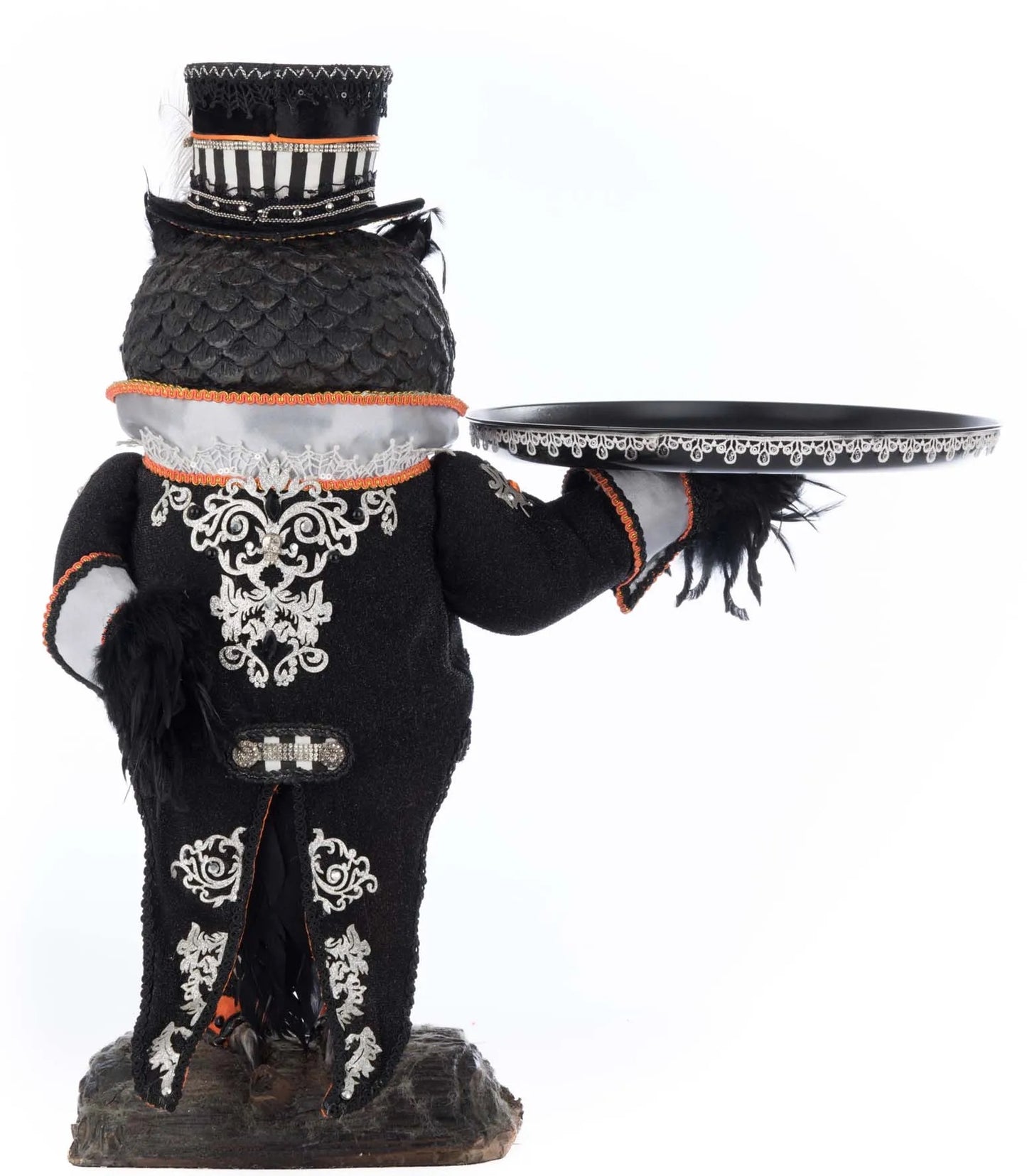 Katherine's Collection Oscar Macabre Owl Server Katherine's Collection Halloween Owl Server