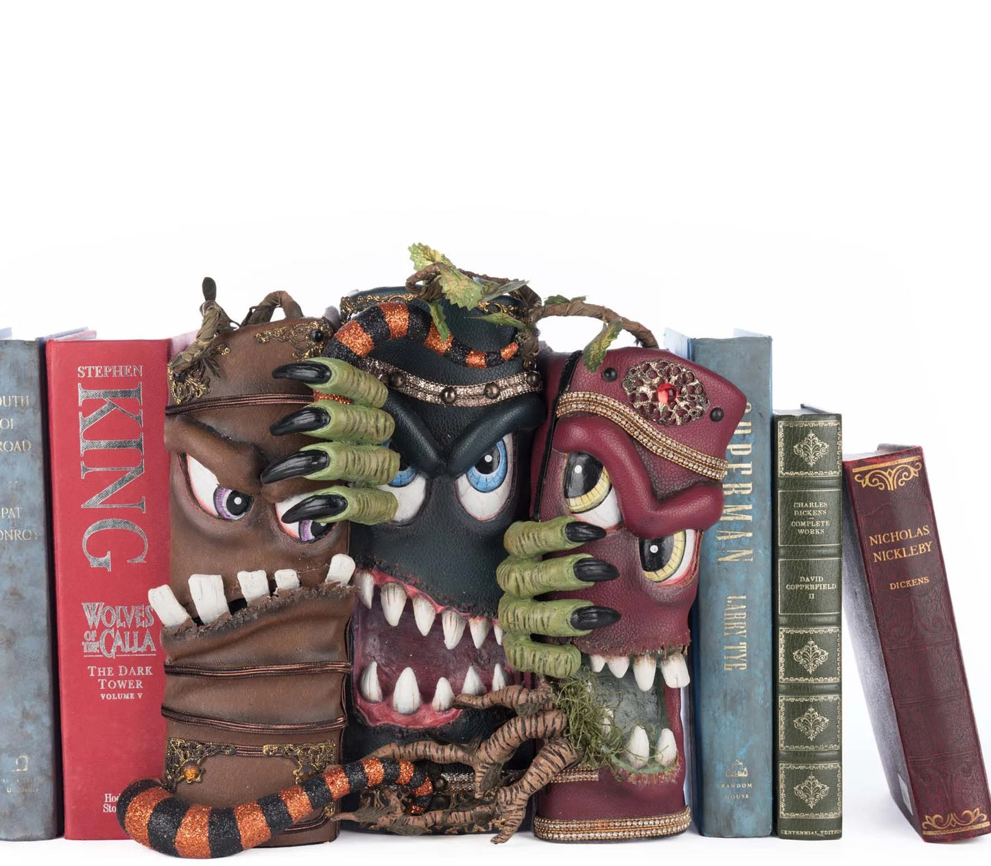Katherine's Collection Monsters Bookshelf Insert Katherine's Collection Halloween Books Decoration