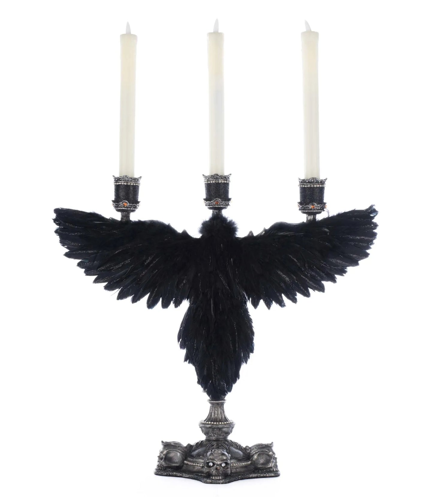 Katherine's Collection Macabre Crow Candelabra Katherine's Collection Halloween Crow Candelabra