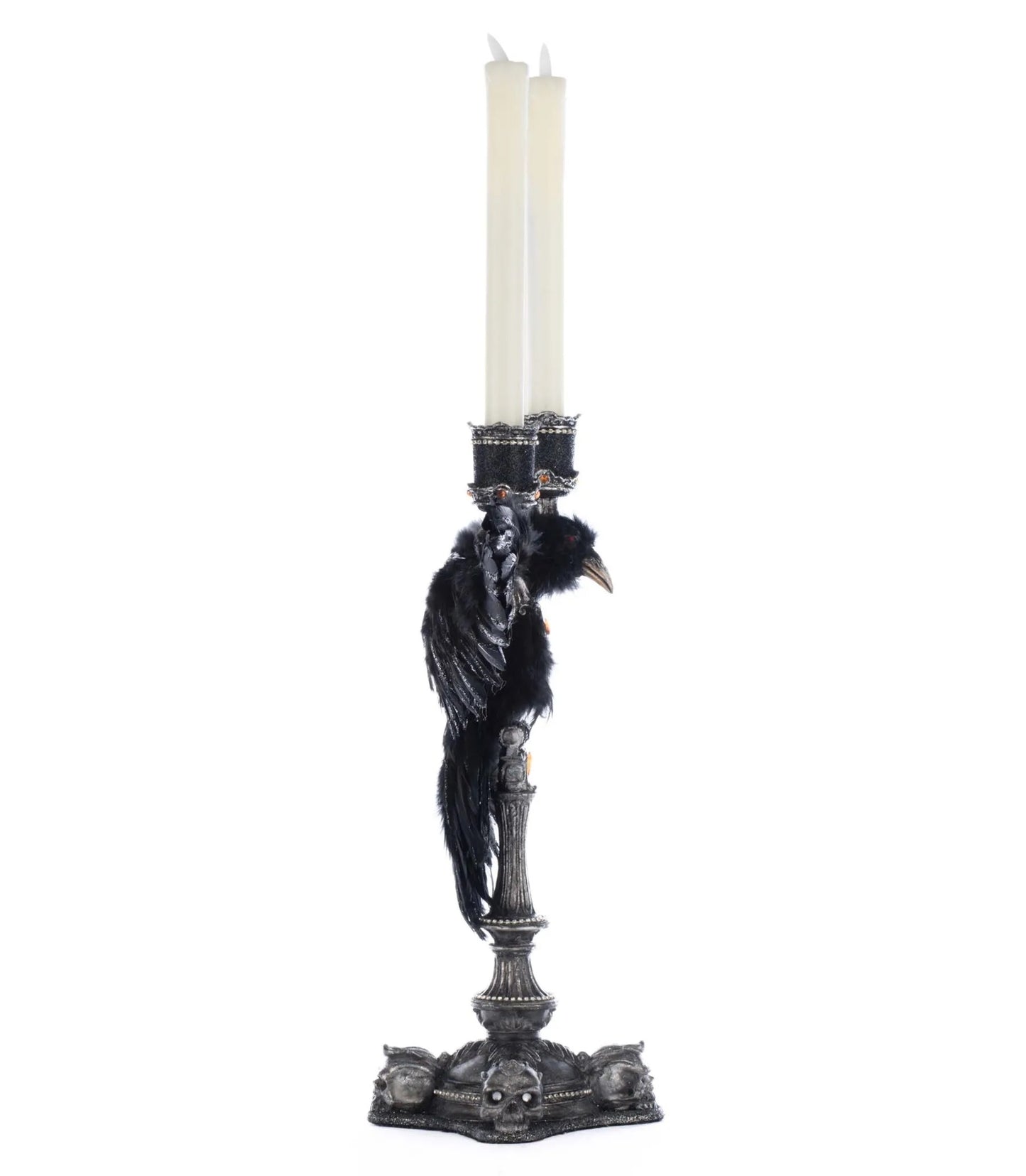 Katherine's Collection Macabre Crow Candelabra Katherine's Collection Halloween Crow Candelabra