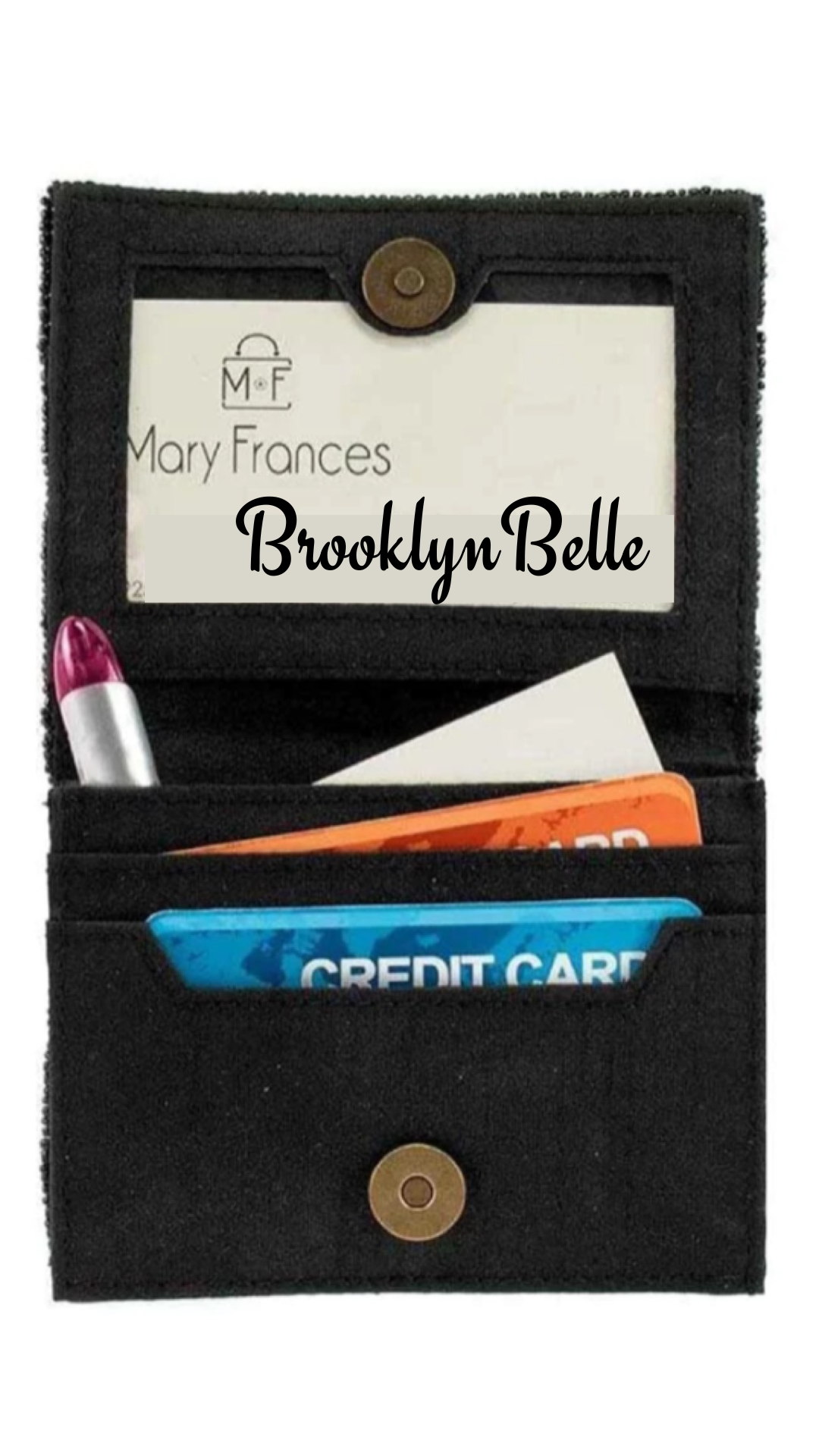 Mary Frances Ebony and Ivory Music Keyboard Wallet Mary Frances Beaded Wallet