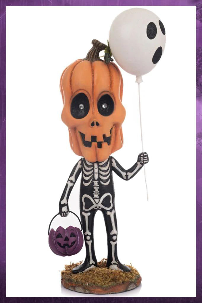 Katherine's Collection Halloween Decor Buddy Bones Trick or Treater Figure
