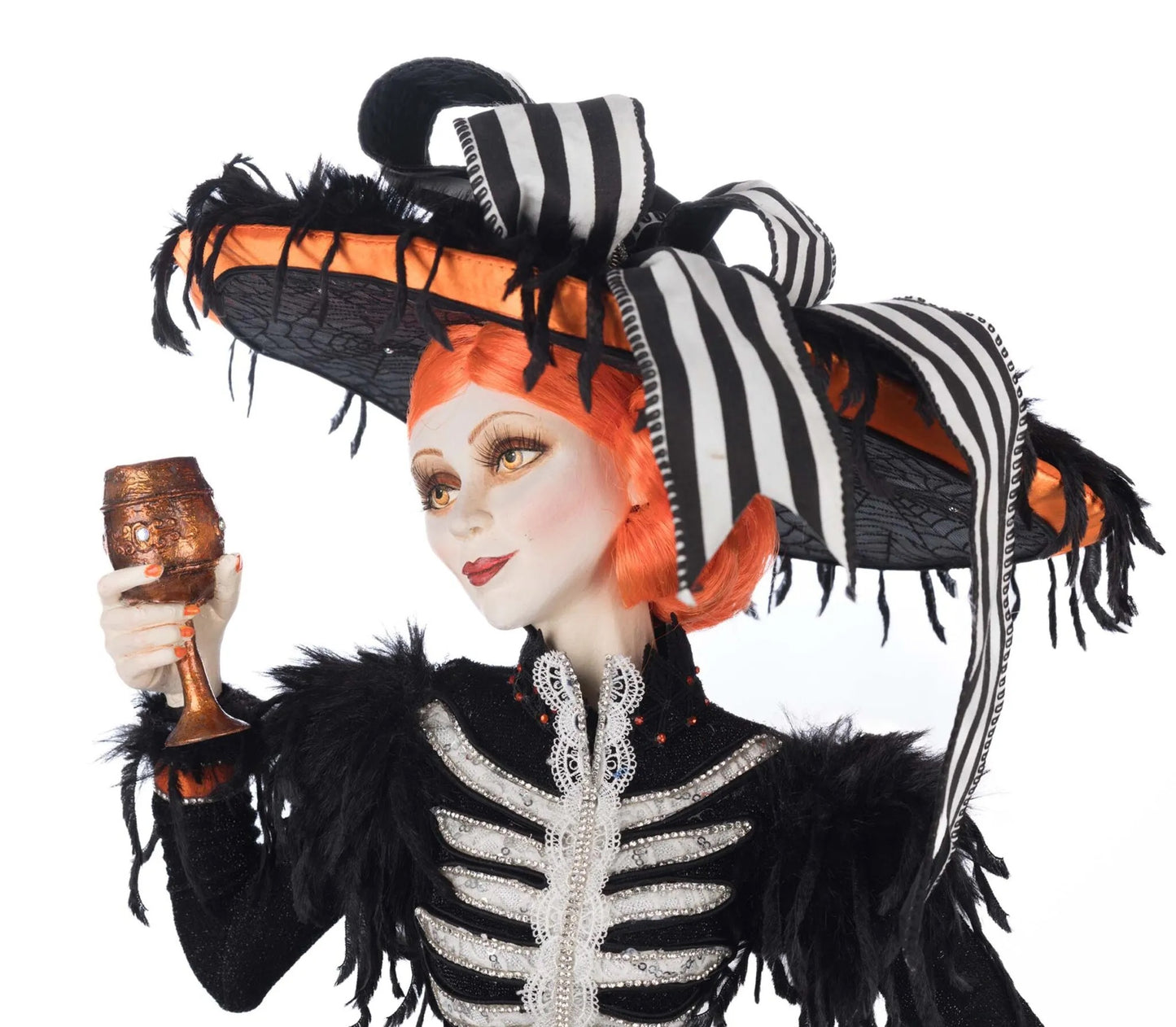 Katherine's Collection Mrs. Macabre with Serving Tray Katherine's Collection Halloween Serving Tray Decoration