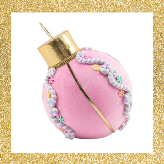 10" December Diamonds Pink Bauble Tabletop