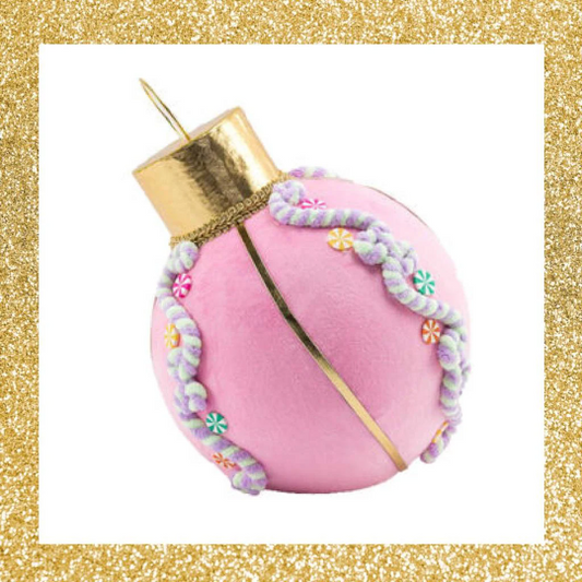 10" December Diamonds Pink Bauble Tabletop
