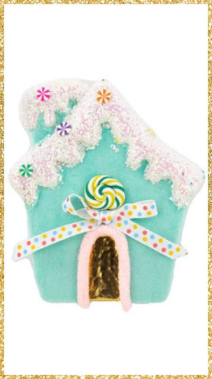 December Diamonds Blue Candy House Ornament