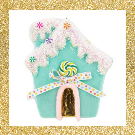 December Diamonds Blue Candy House Ornament