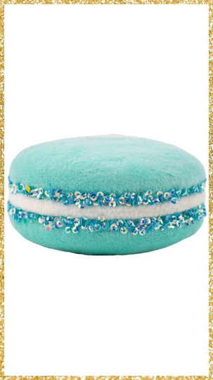 4" December Diamonds Blue Macaron Ornament