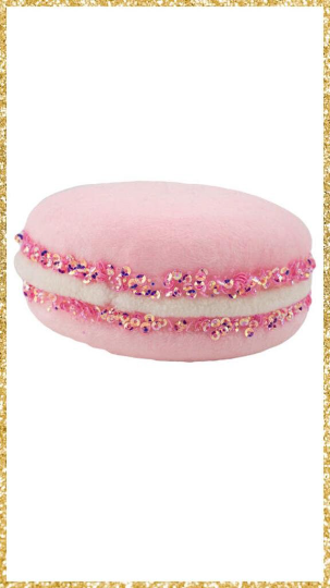 4" December Diamonds Pink Macaron Ornament