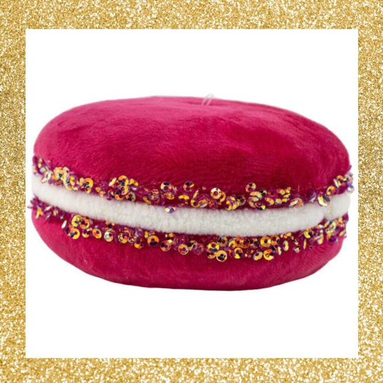 4" December Diamonds Fuchsia Macaron Ornament