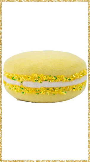 4" December Diamonds Yellow Macaron Ornament