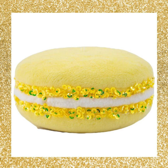 4" December Diamonds Yellow Macaron Ornament
