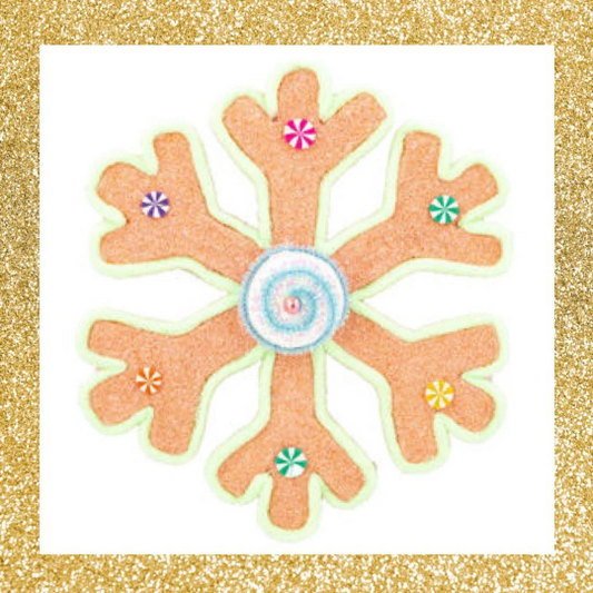 Pink December Diamonds Snowflake Ornament