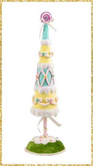 27.5" December Diamonds Ice Cream Cone Tree