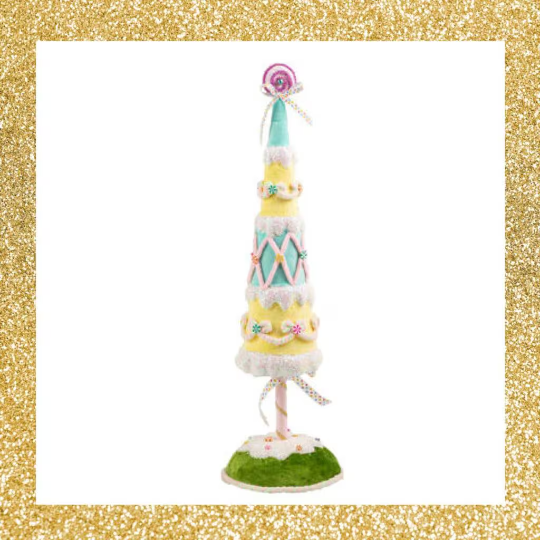 27.5" December Diamonds Ice Cream Cone Tree