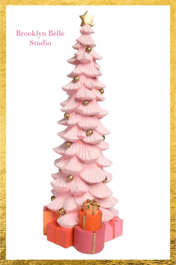 21β December Diamonds Christmas Pink Tree Tabletop Decor