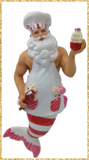 Baking Santa Ornament