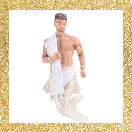 Grecian God December Diamonds Merman Ornament