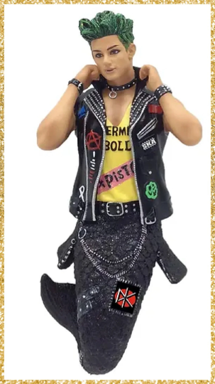Punk Rocker December Diamonds Merman Ornament