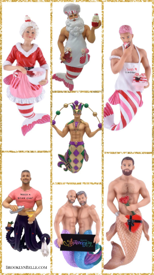 Punk Rocker December Diamonds Merman Ornament