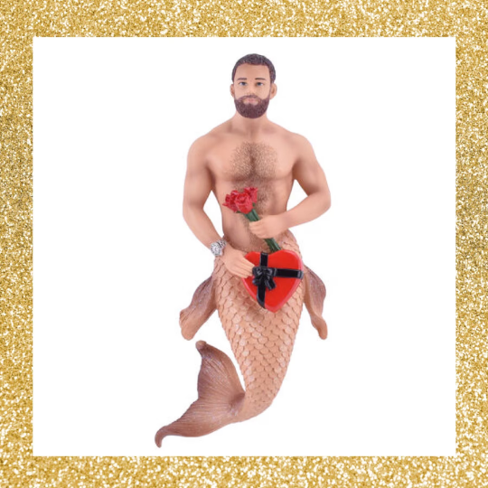 Rosebud December Diamonds Merman Ornament December Diamonds Valentine Merman