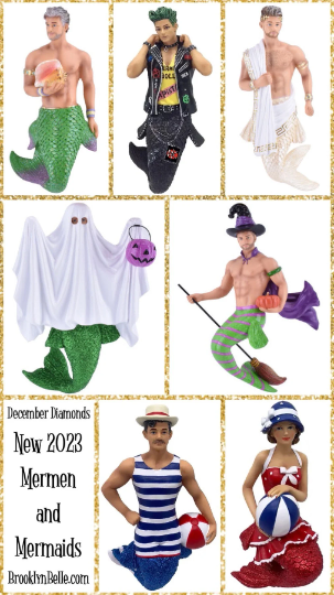Happy Anniversary December Diamonds Merman Ornament