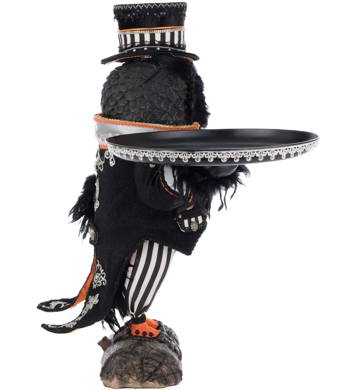 Katherine's Collection Oscar Macabre Owl Server Katherine's Collection Halloween Owl Server