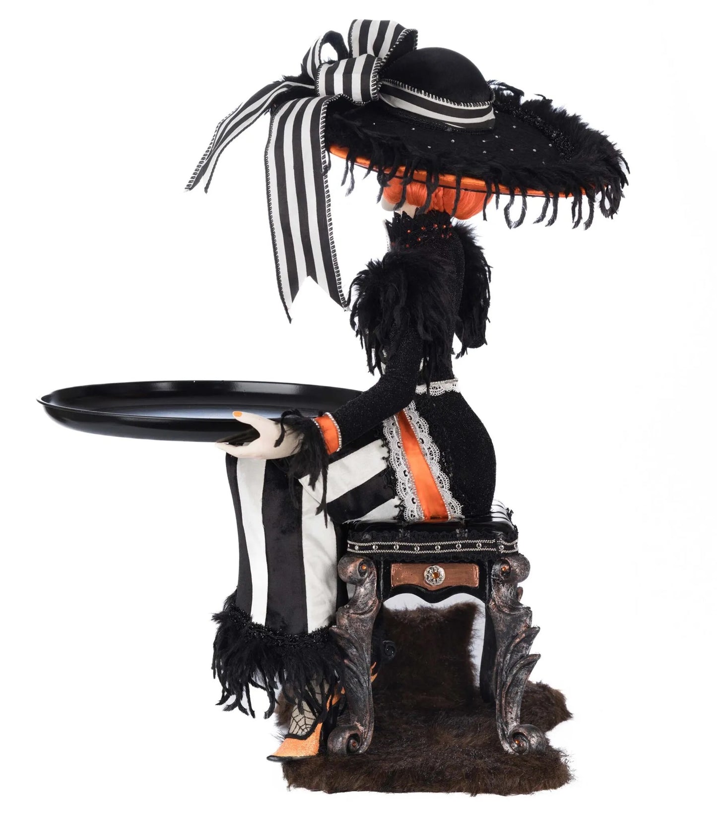 Katherine's Collection Mrs. Macabre with Serving Tray Katherine's Collection Halloween Serving Tray Decoration