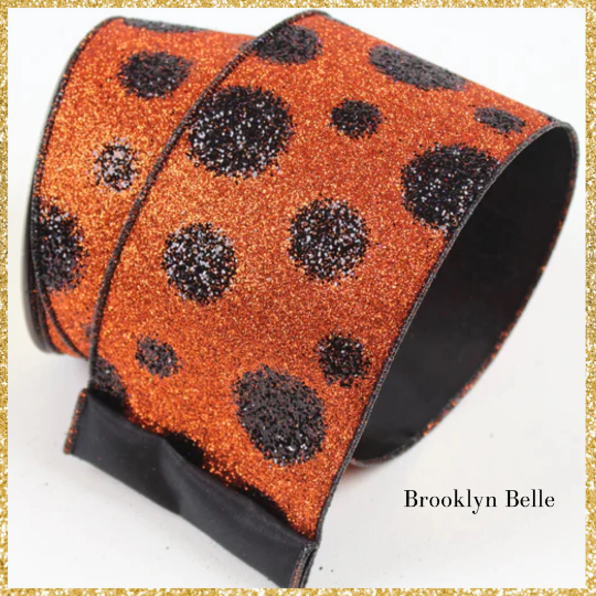 Orange and Black Farrisilk Ribbon