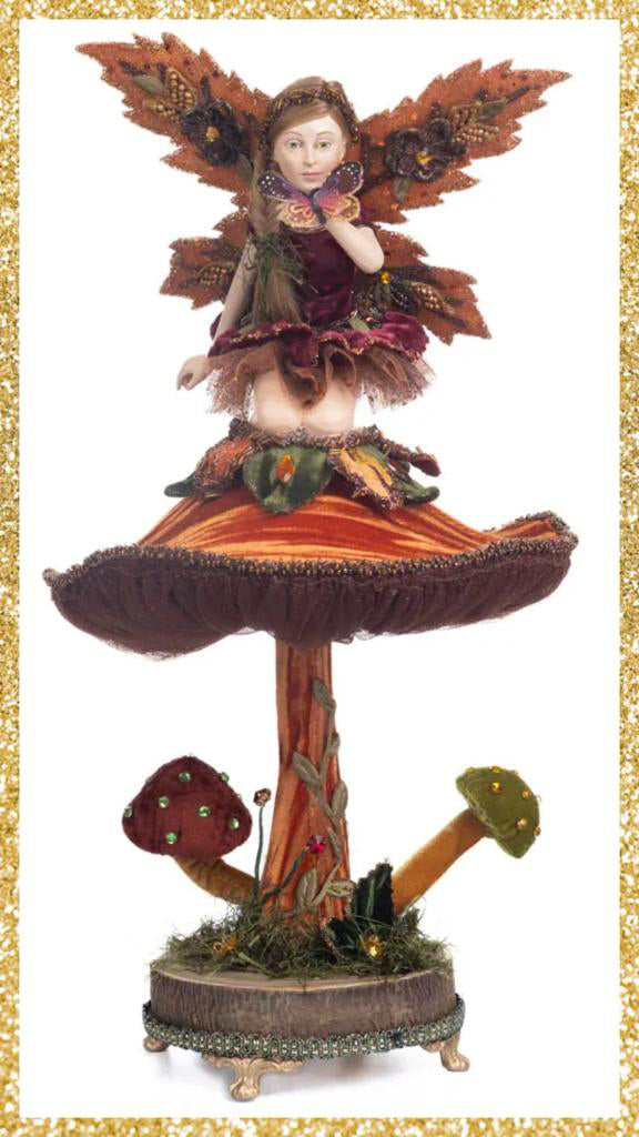 Katherine's Collection Fairy on Mushroom Figure