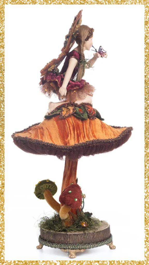 Katherine's Collection Fairy on Mushroom Figure
