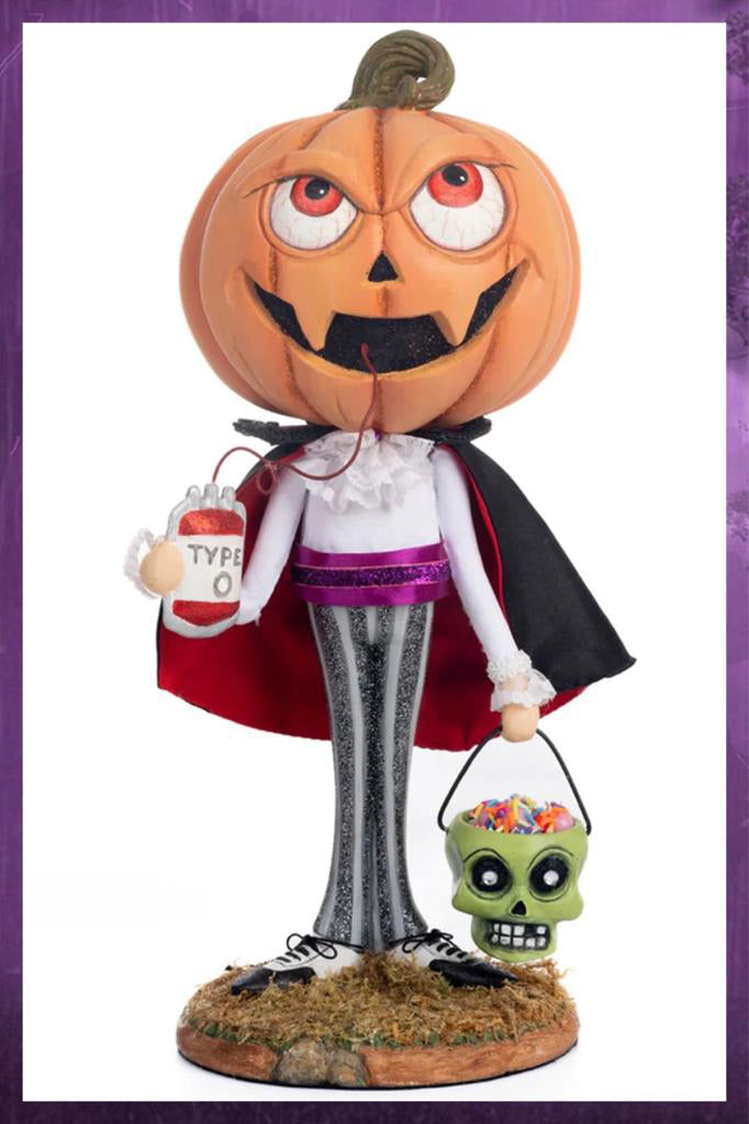 Katherine's Collection Halloween Decor Fangs Dracula Trick or Treater Figure